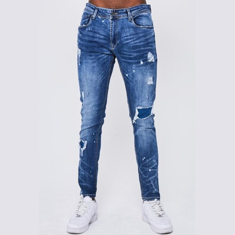 Harrow Taper Fit Jeans - Mid Blue