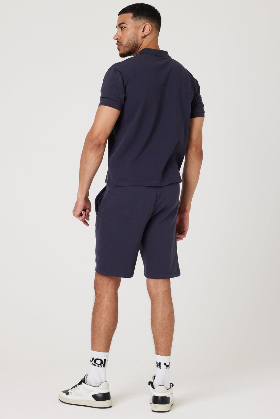 Buxton Street Polo & Shorts Set - Navy - Image 6