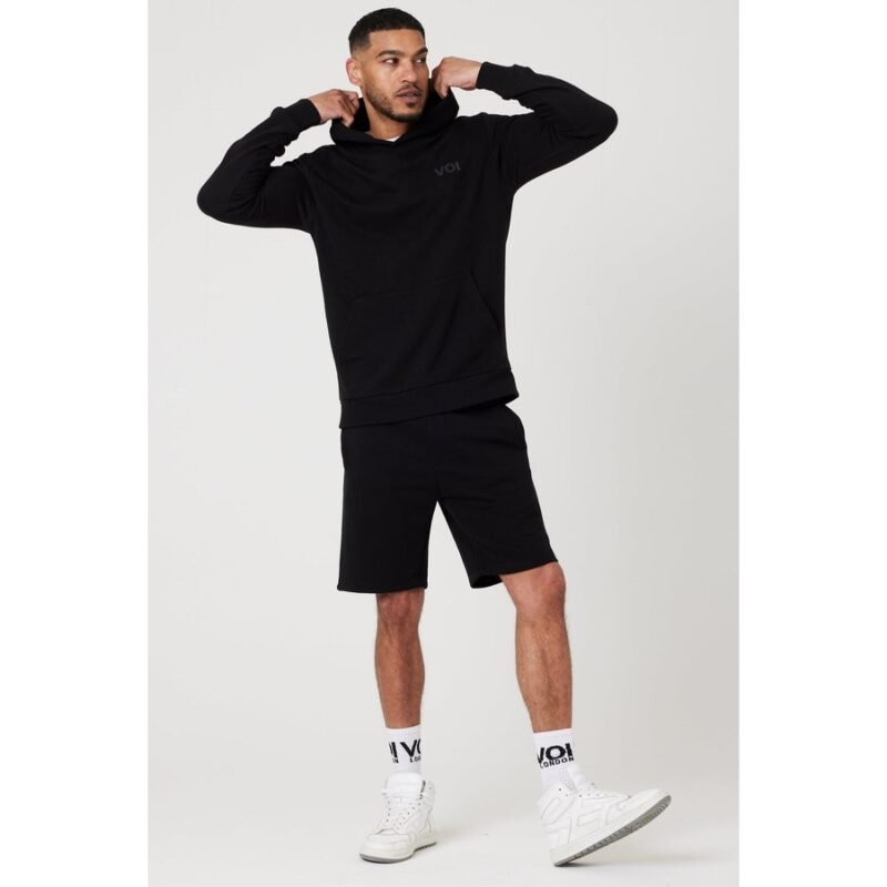 Cottenham Hoodie, T-Shirt & Shorts Set - Black