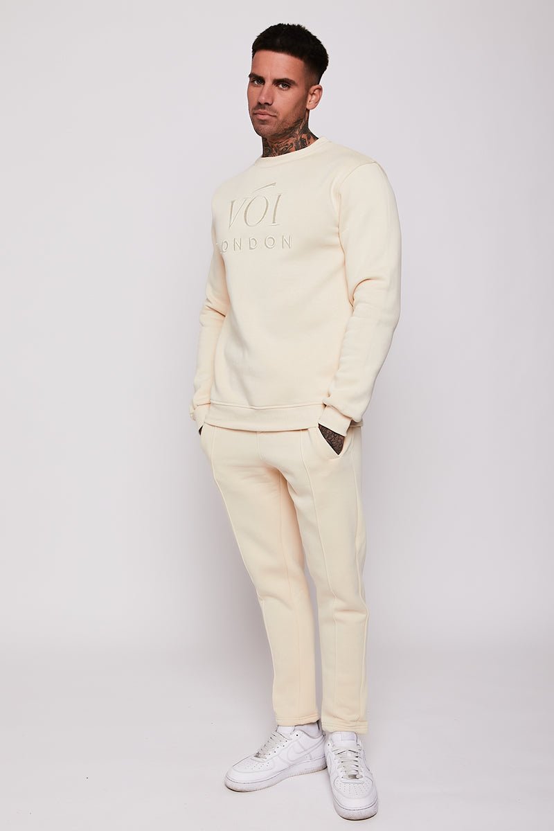 Homerton Sweatshirt & Jogger Set - Cream - Image 2