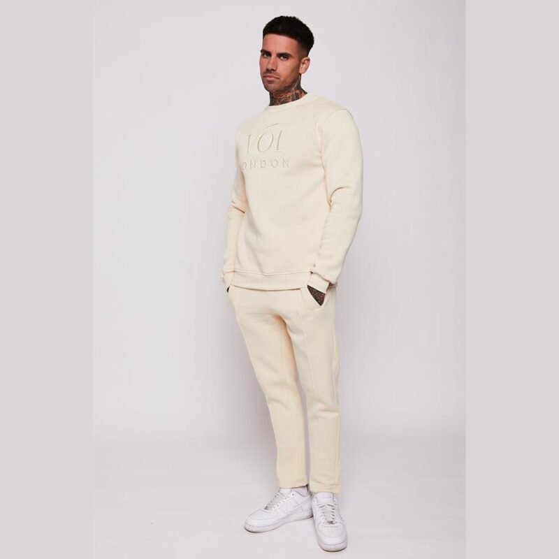 Homerton Sweatshirt & Jogger Set - Cream