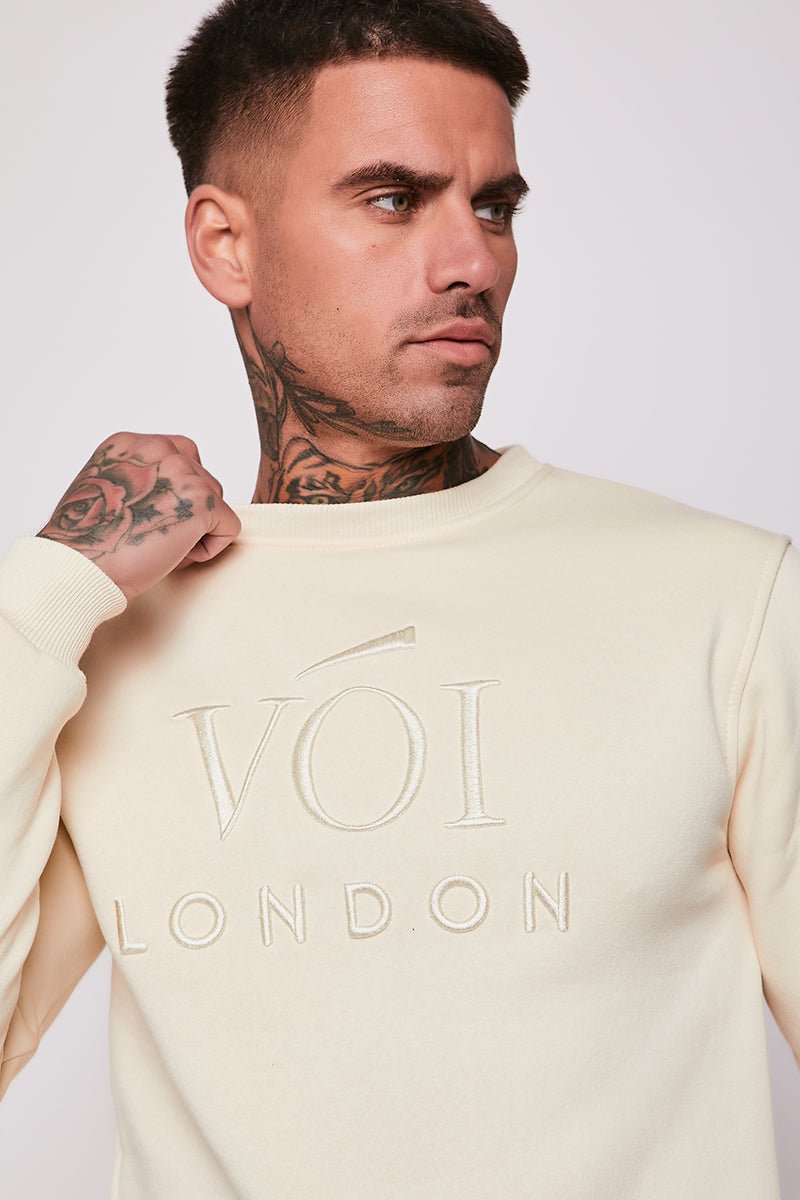 Homerton Sweatshirt & Jogger Set - Cream - Image 3